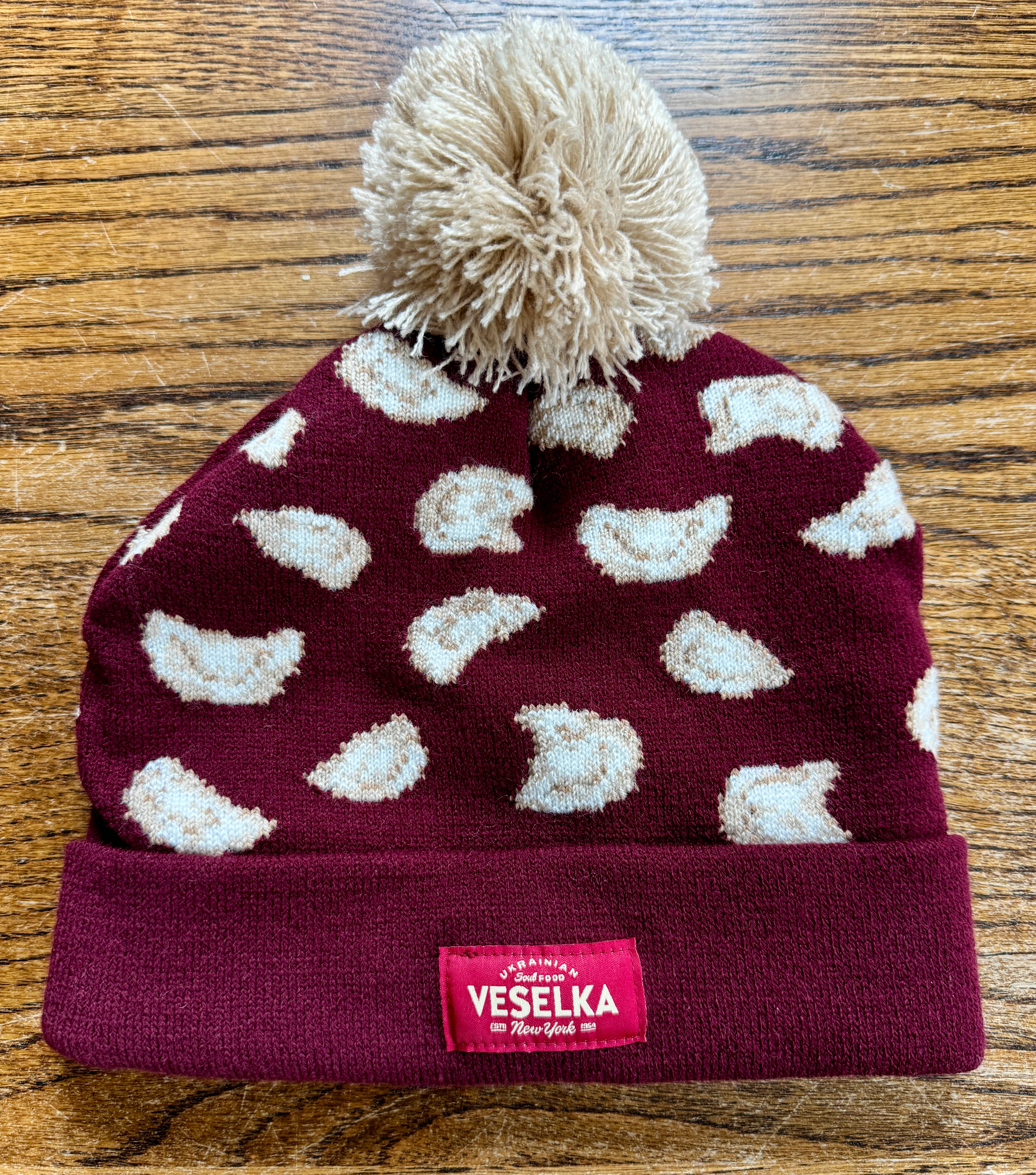 New Burgundy Veselka Beanie - Image 2