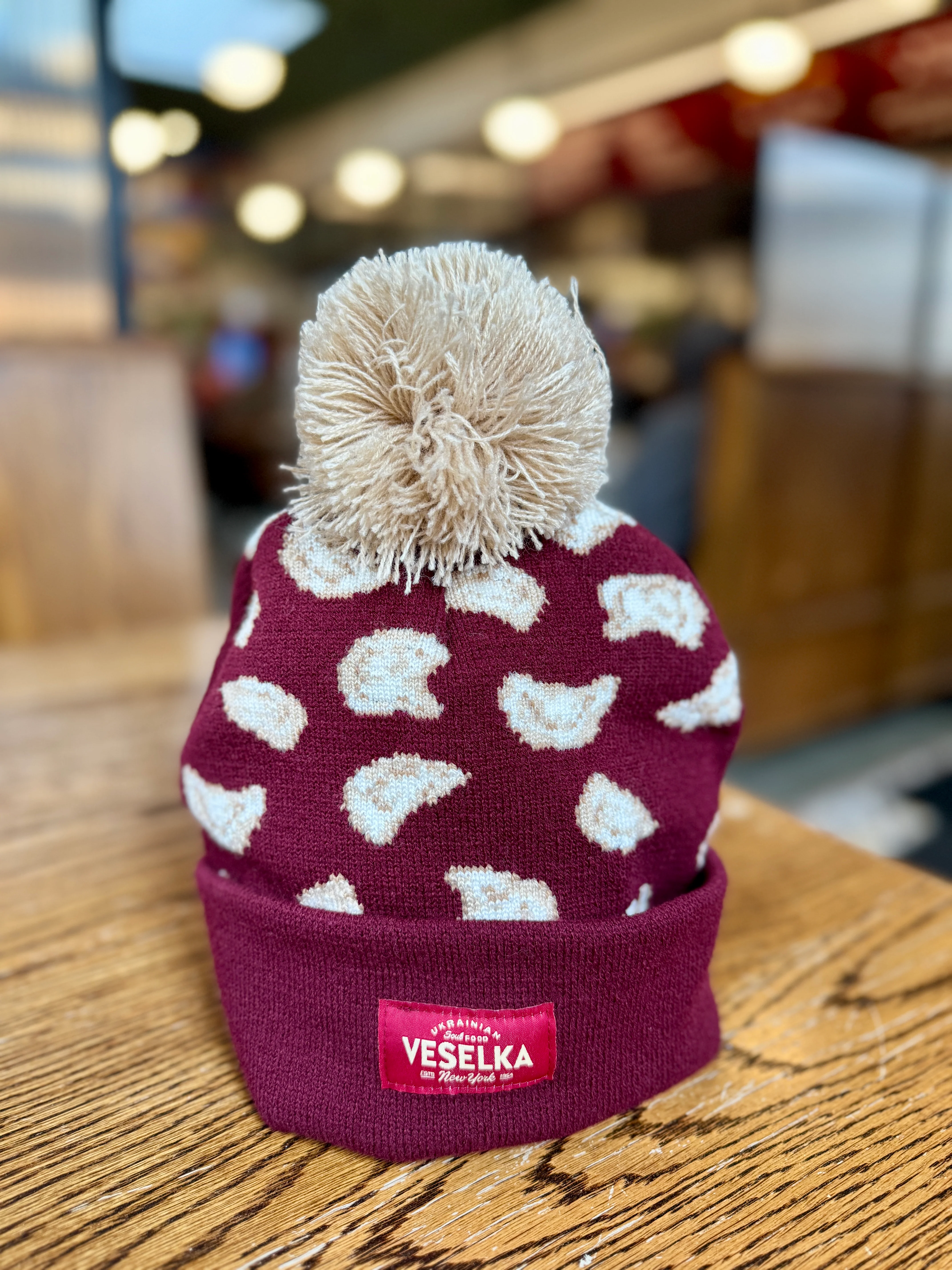 New Burgundy Veselka Beanie - Image 4