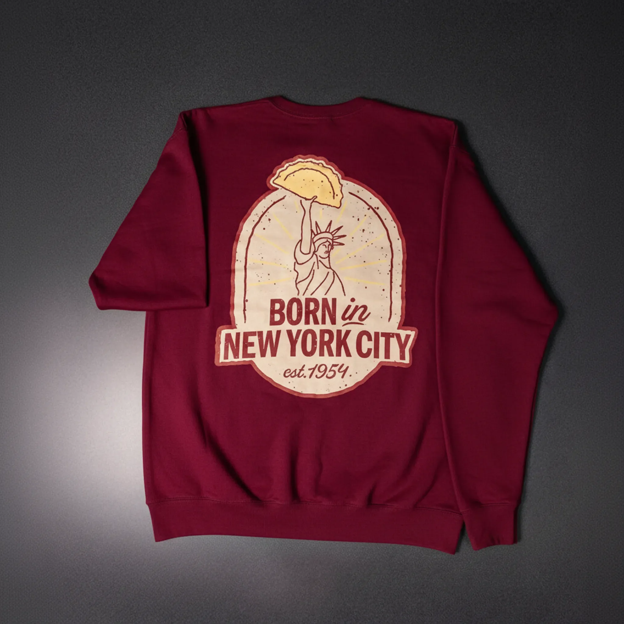 Veselka Burgundy Crew Neck Sweatshirt - Image 2